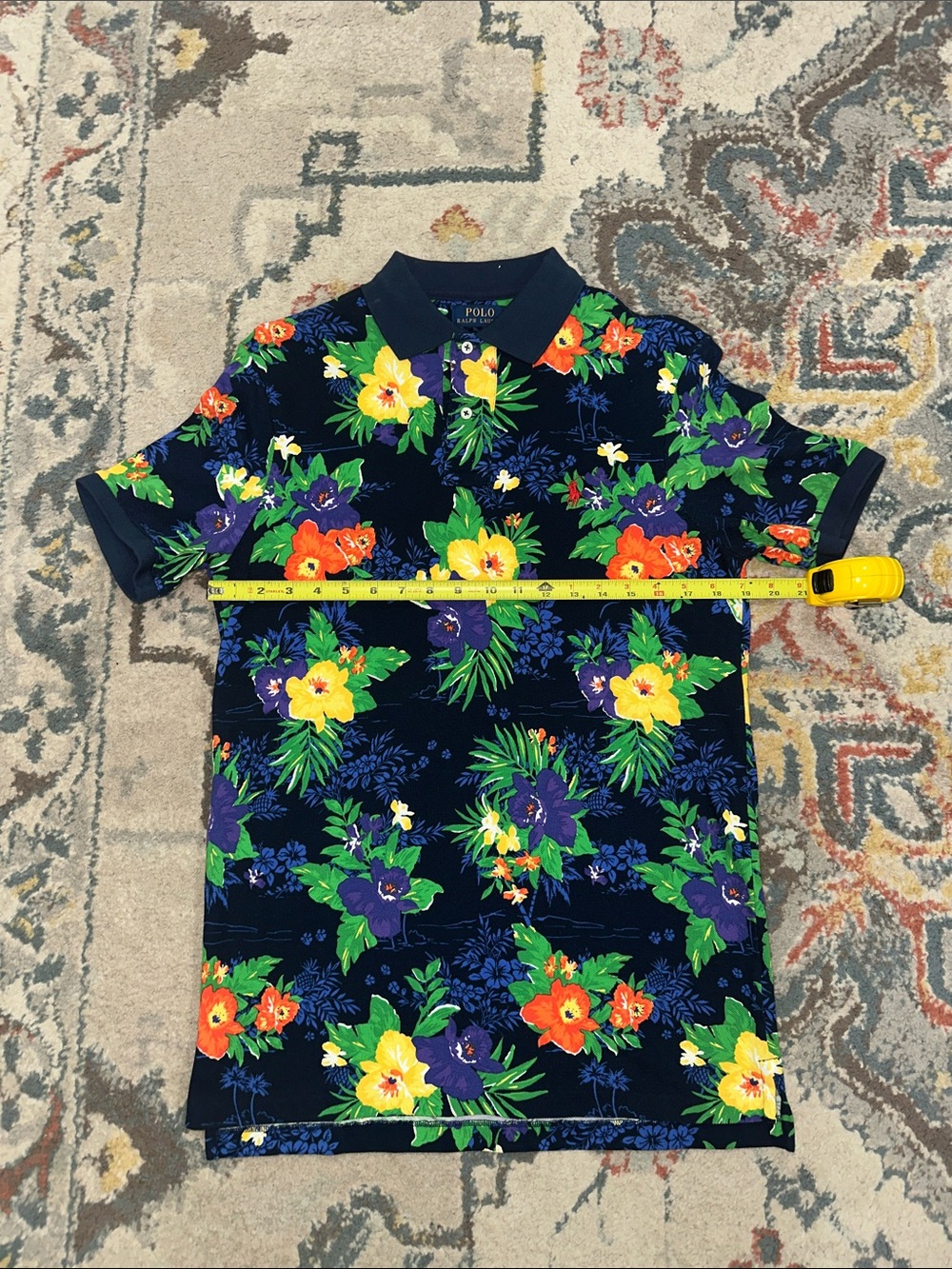 Men’s Polo Ralph Lauren Navy Floral Short-Sleeve Polo